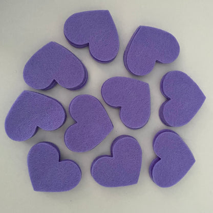 50 Pre-Cut Hearts - Single Colour Packs