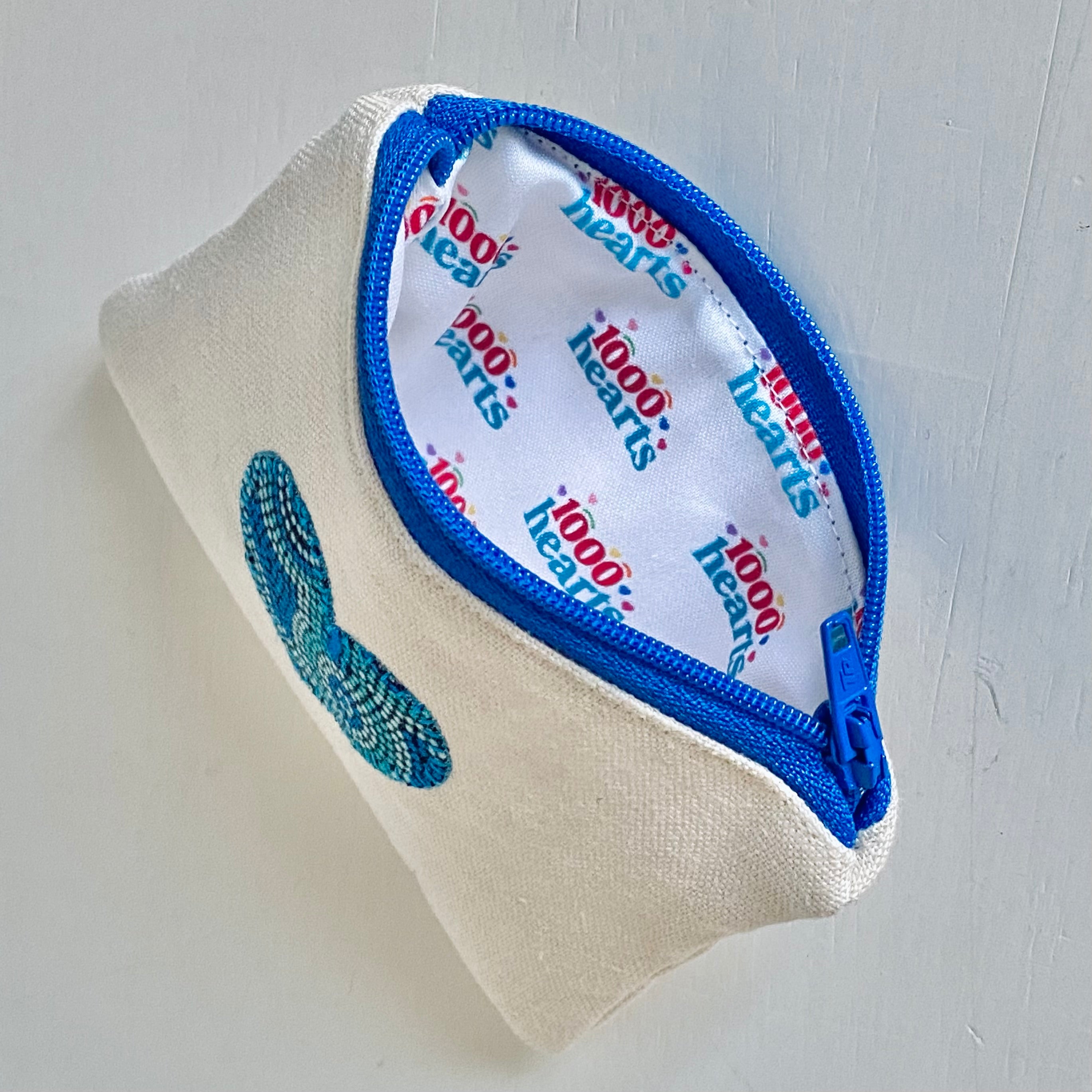 Pouch with Appliqued Heart