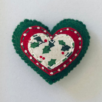 Pocket Heart - Embellished CHRISTMAS