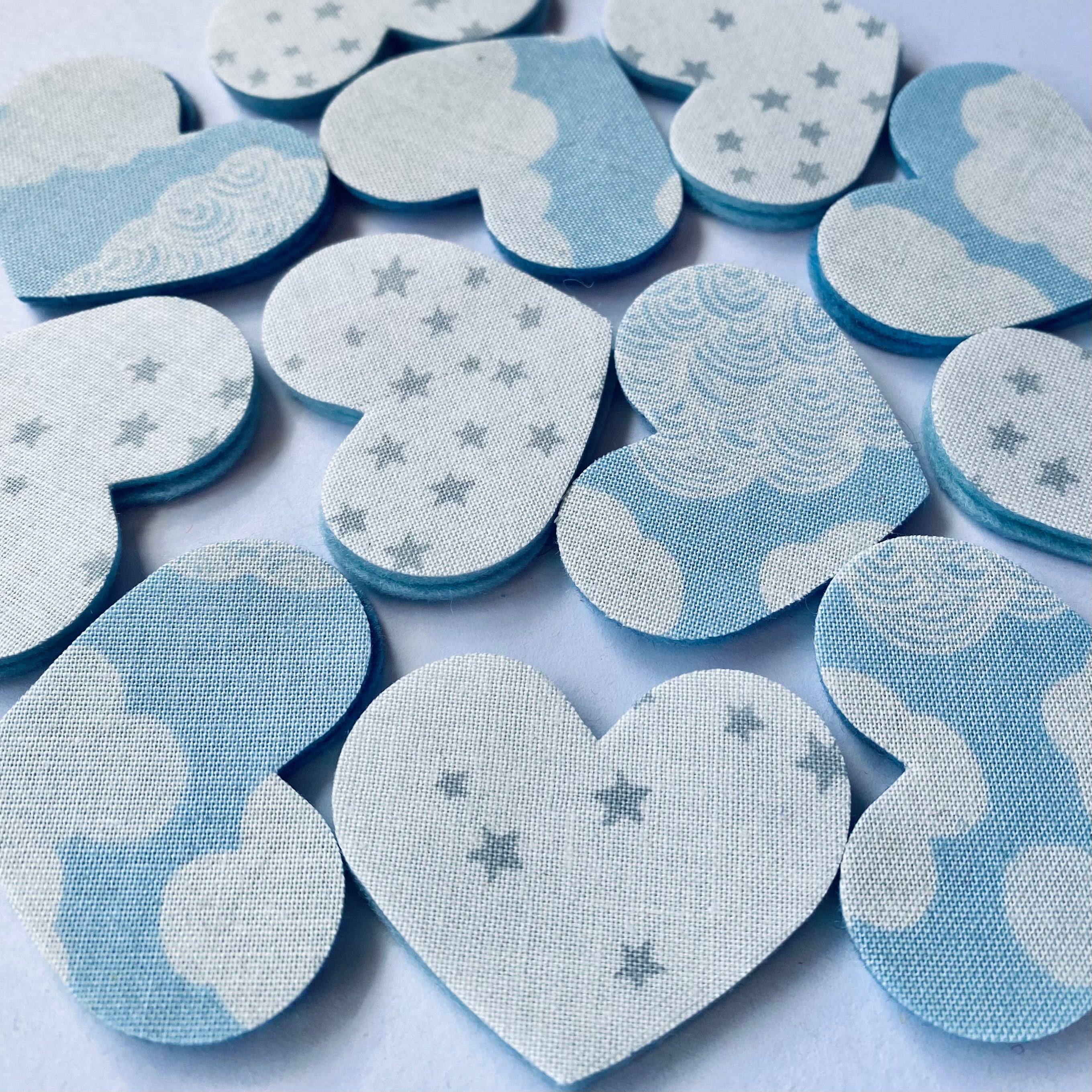 Pre-Cut Hearts - Fabric (Various)