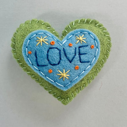 Pocket Heart - Embellished (6cm)
