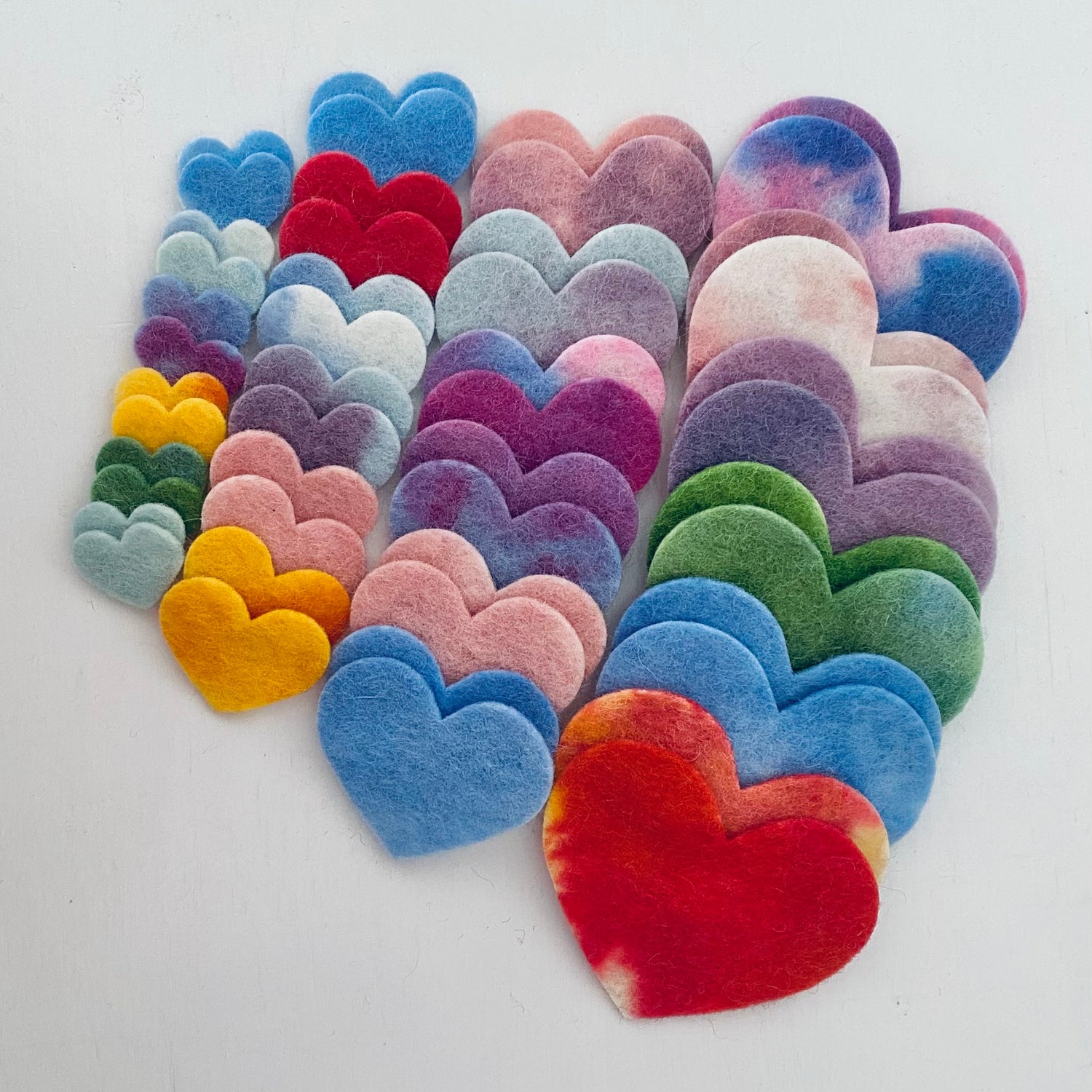 Pre-Cuts for Layered or Multi-Sized Hearts