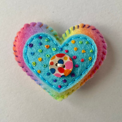 Pocket Heart - Embellished (6cm)