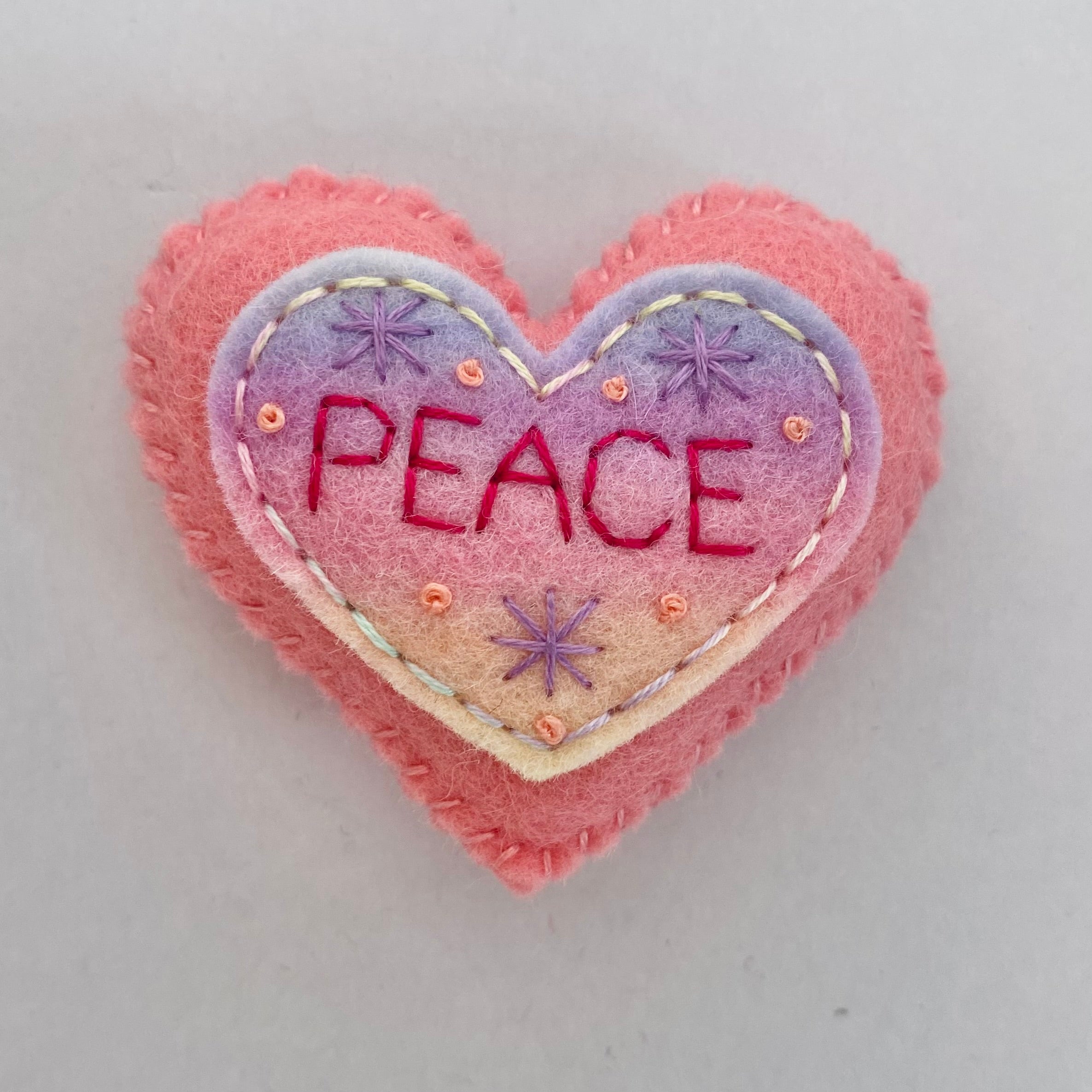 Pocket Heart - PEACE (6cm)