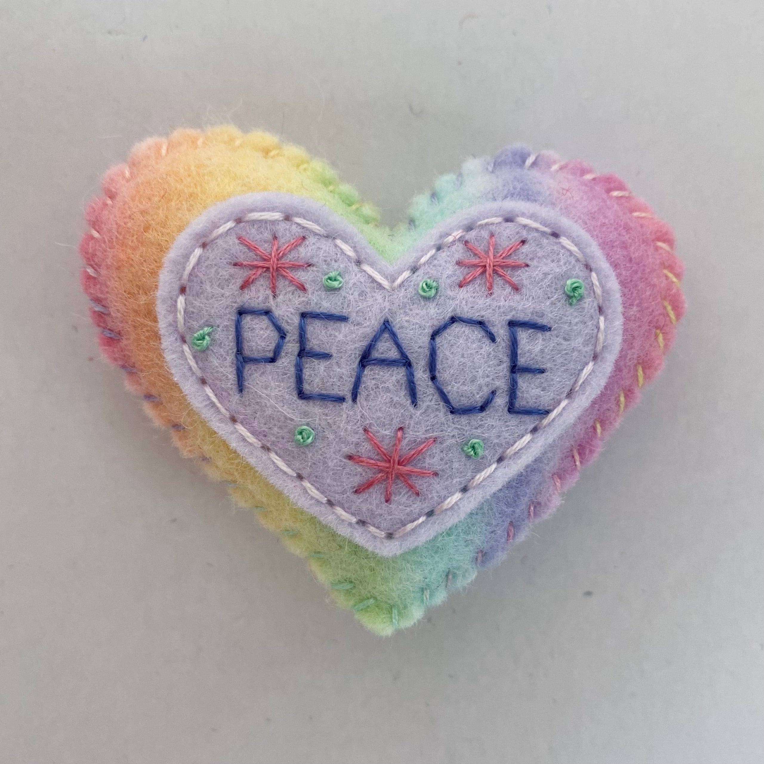 Pocket Heart - PEACE (6cm)