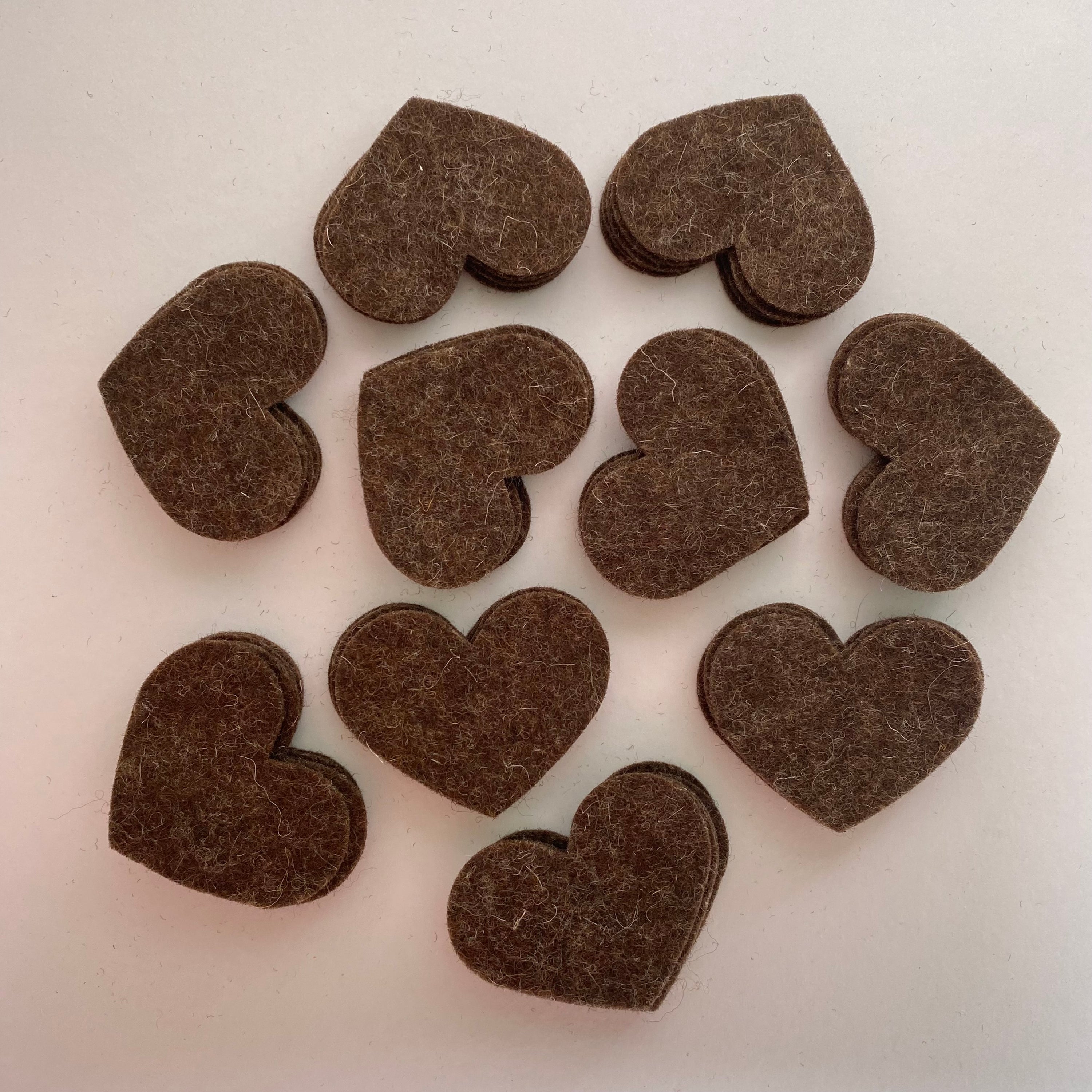 Pre-Cut Hearts (50) - Single Colour