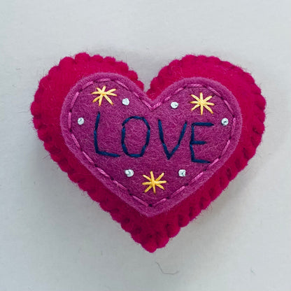 Pocket Heart - Embellished (6cm)