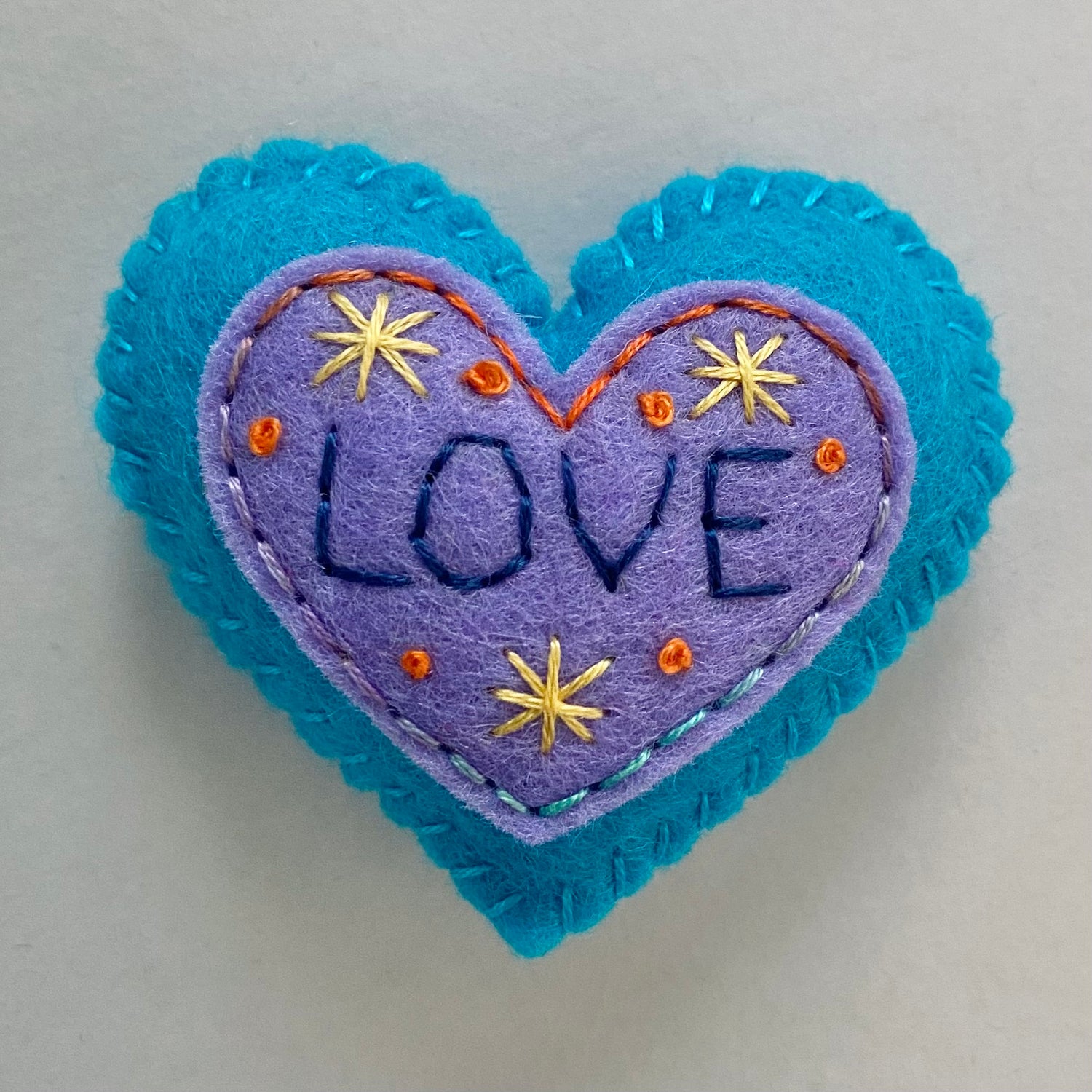 Pocket Heart - Embellished (6cm)