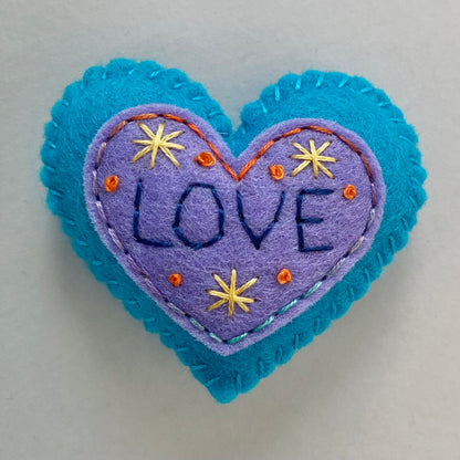 Pocket Heart - Embellished (6cm)