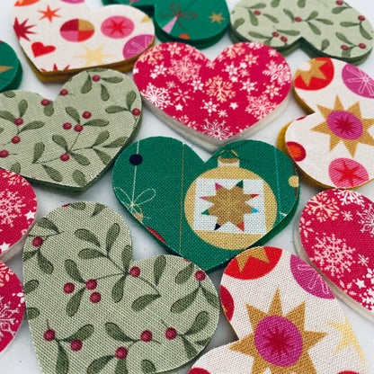 Pre-Cut Hearts - Fabric (Various)