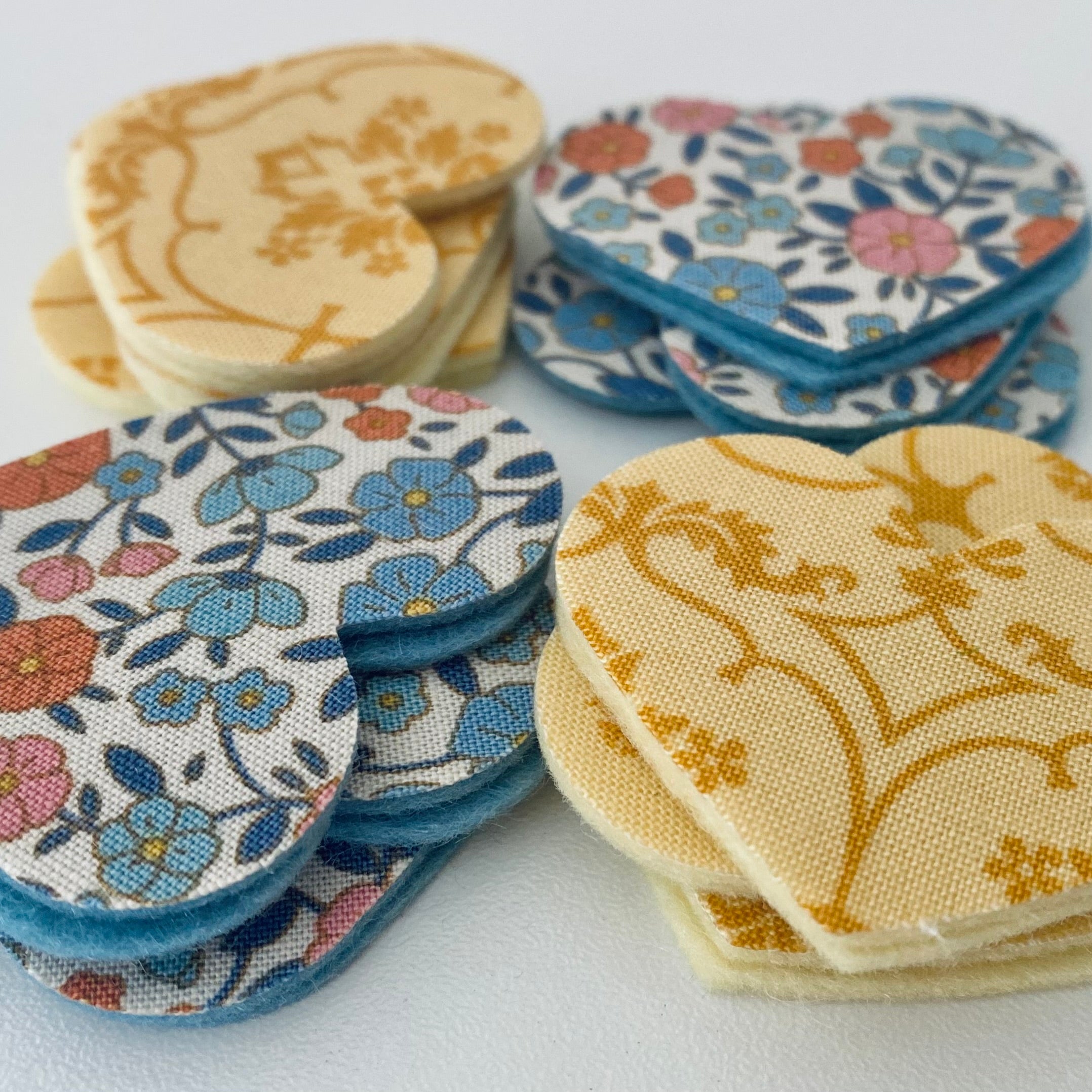 Pre-Cut Hearts - Fabric (Various)