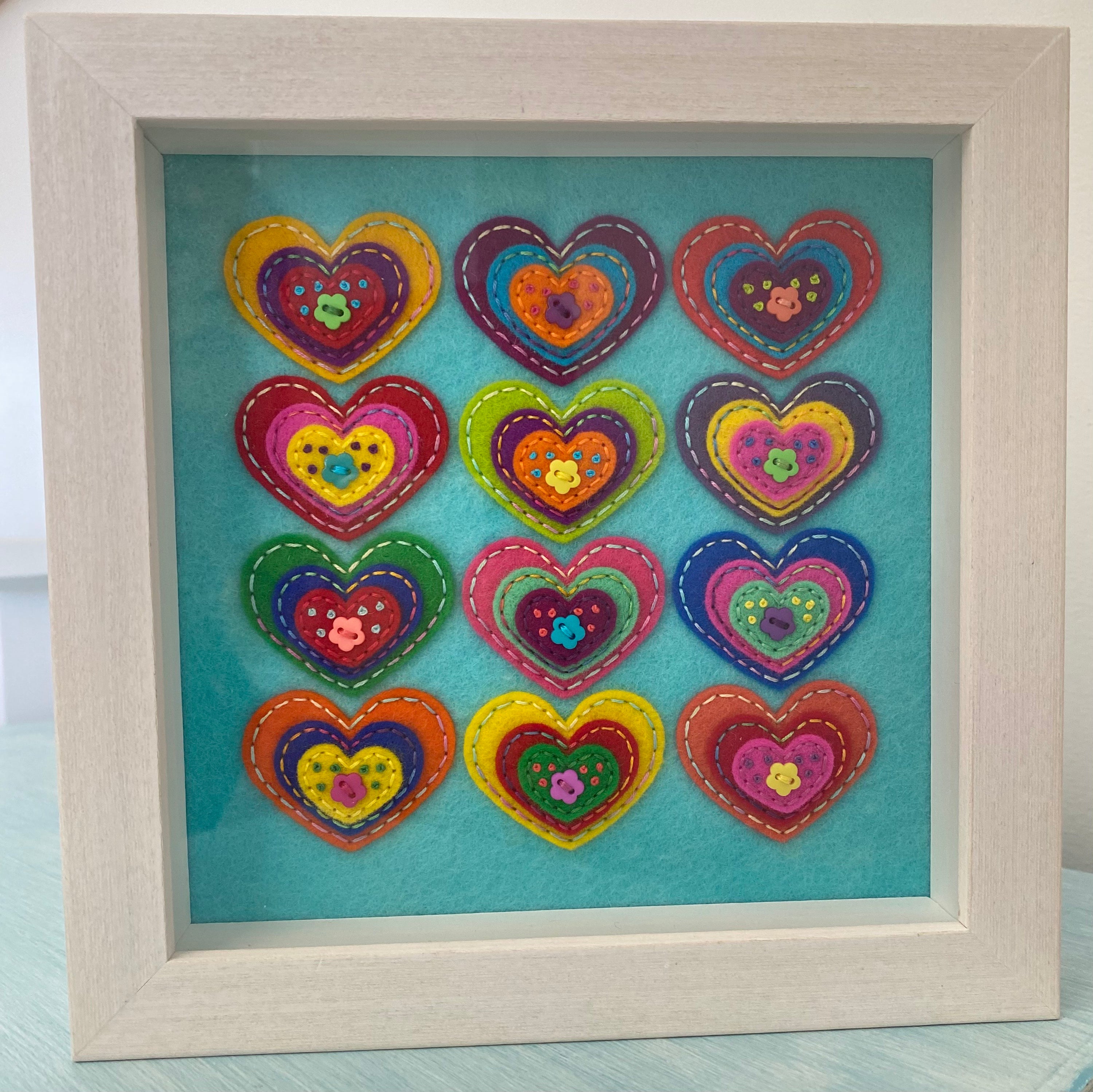 Framed Heart Art