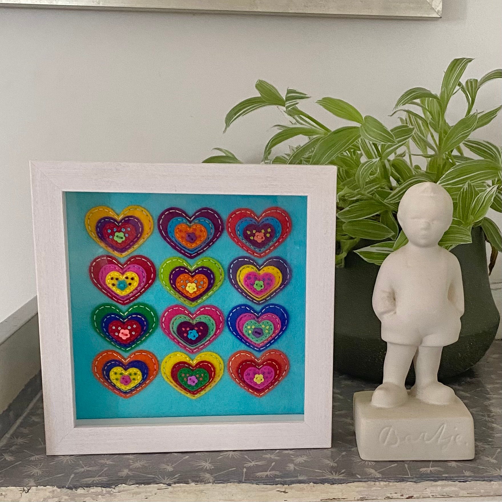 Framed Heart Art