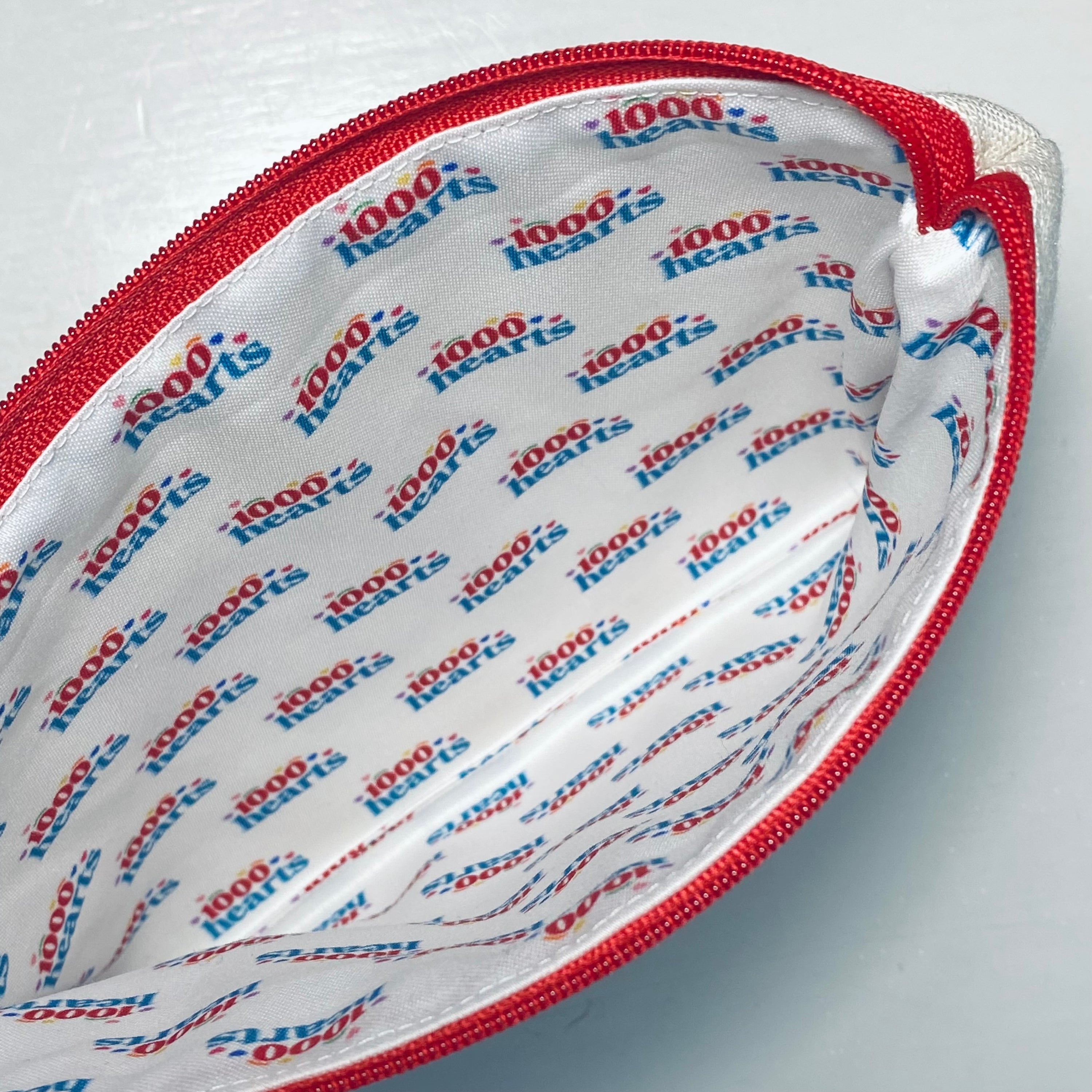Pouch with Appliqued Heart