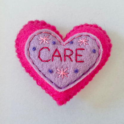 Pocket Heart - CARE (6cm)