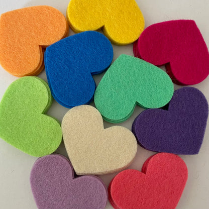 Pre-Cut Hearts (50)