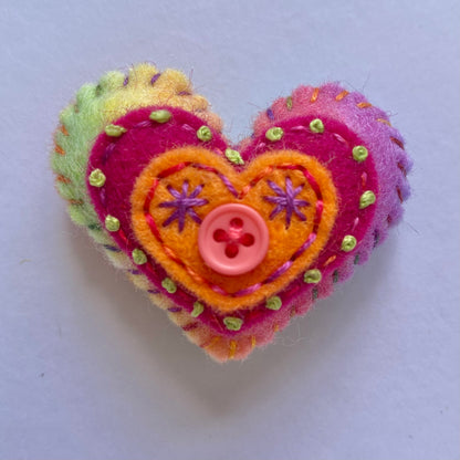 Pocket Heart - Embellished (4.5cm)