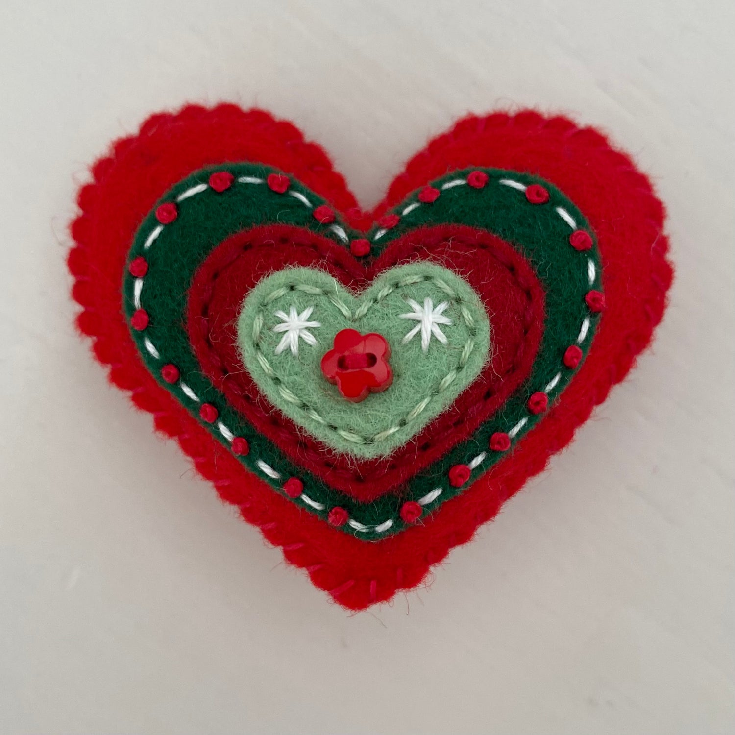 Pocket Heart - Embellished CHRISTMAS