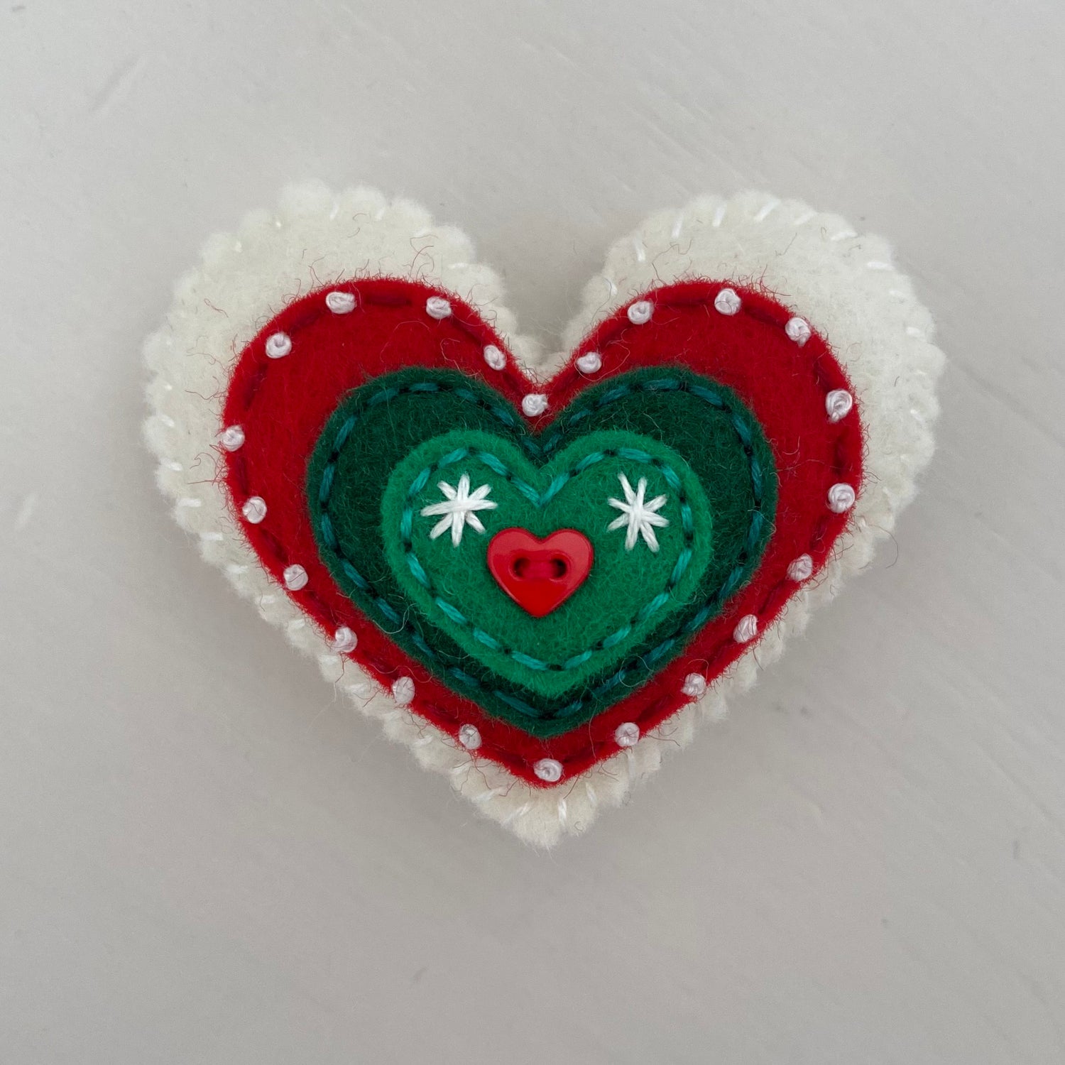Pocket Heart - Embellished CHRISTMAS
