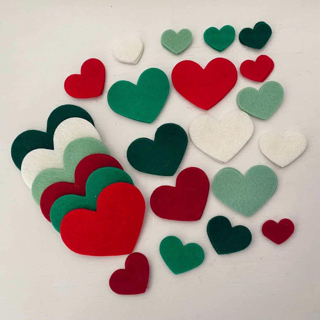 Pre-Cuts for Layered or Multi-Sized Hearts CHRISTMAS