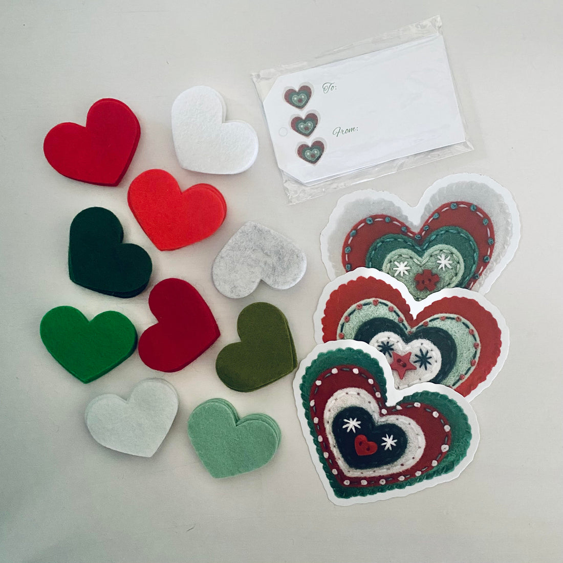 Pre-Cut Hearts (50)