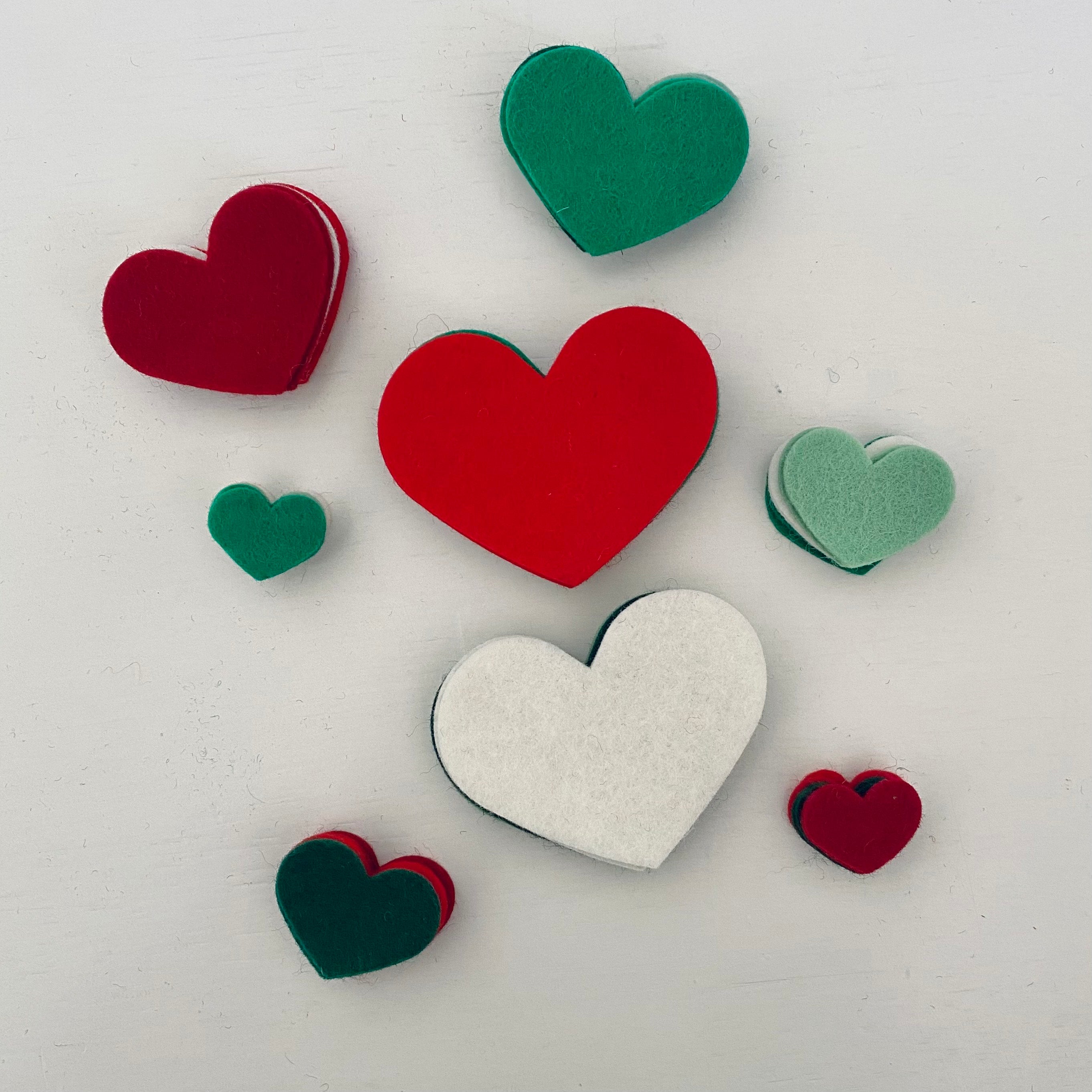 Pre-Cuts for Layered or Multi-Sized Hearts
