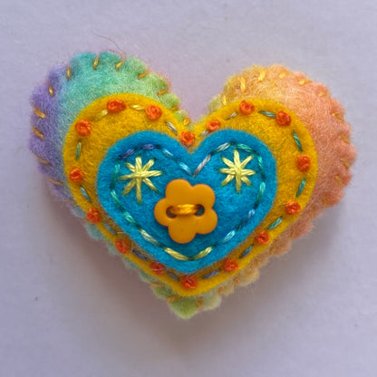 Pocket Heart - Embellished (4.5cm)