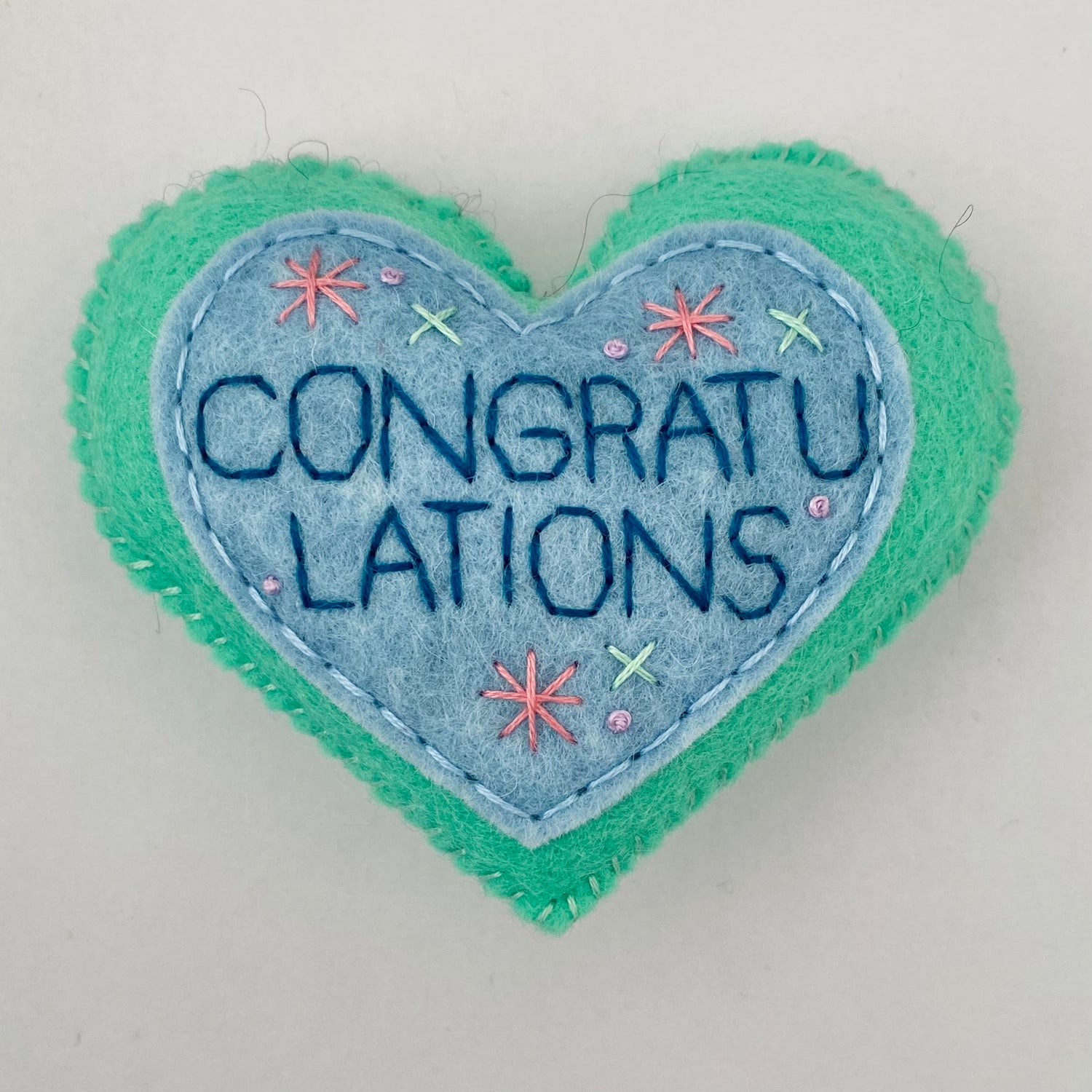Pocket Heart - CONGRATULATIONS (9cm)