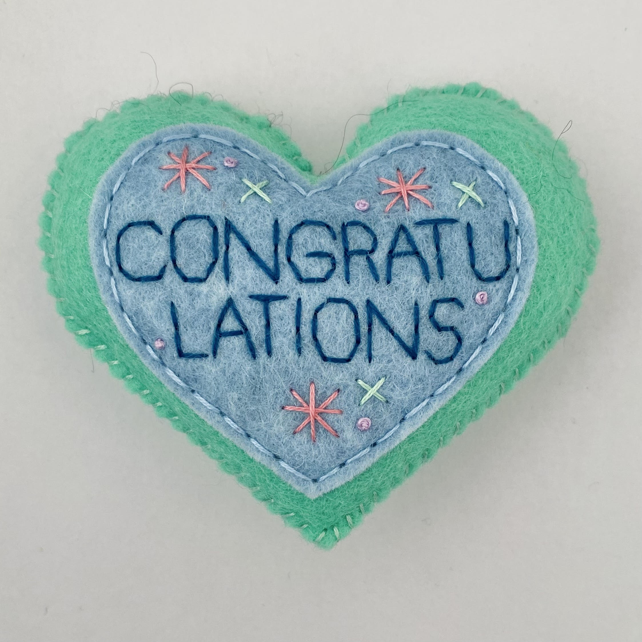 Pocket Heart - CONGRATULATIONS (9cm)