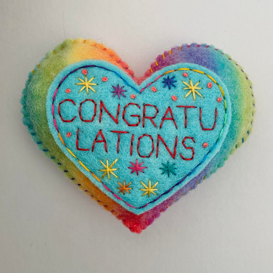 Pocket Heart - CONGRATULATIONS (9cm)