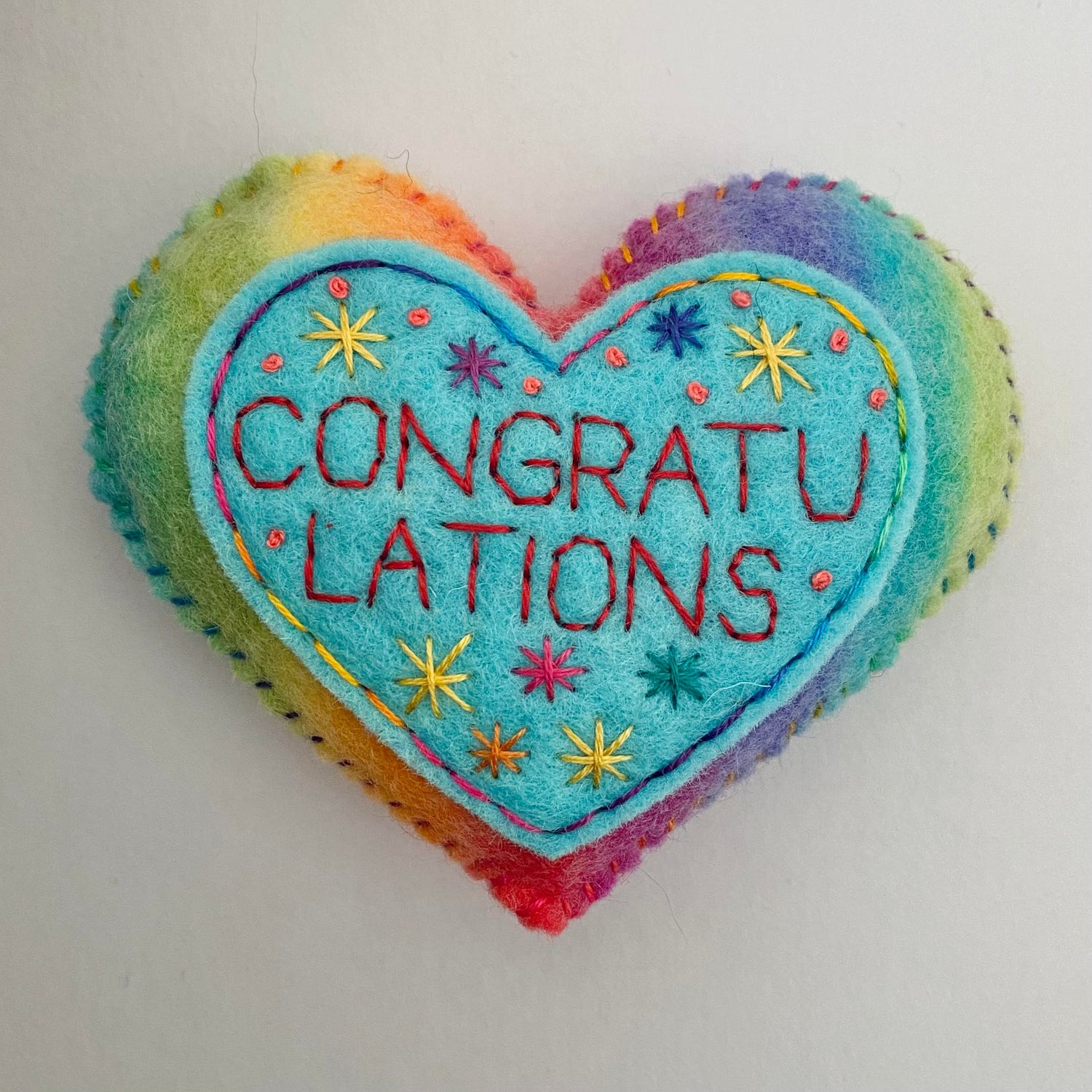Pocket Heart - CONGRATULATIONS (9cm)