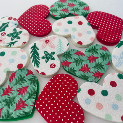 Pre-Cut Hearts - Fabric (Various)