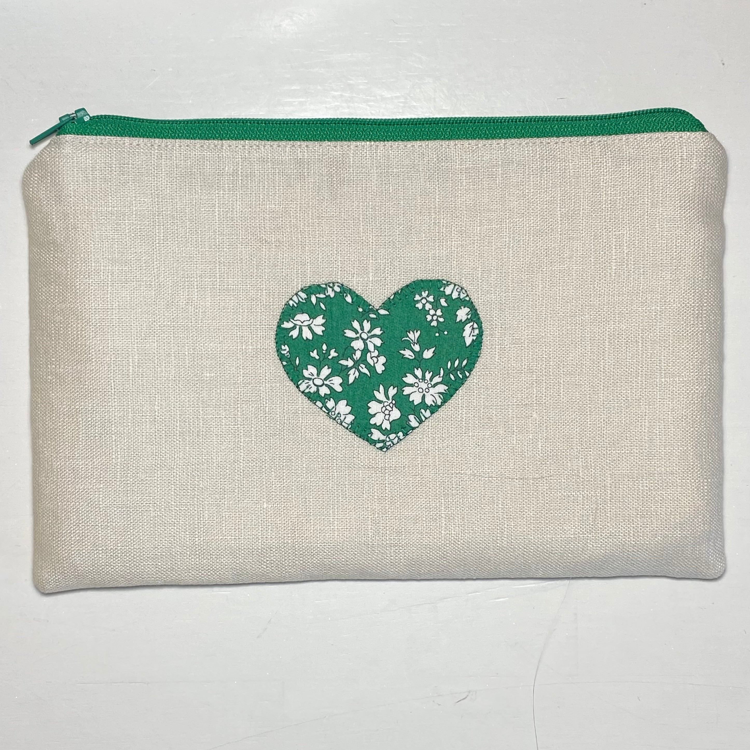 Pouch with Appliqued Heart