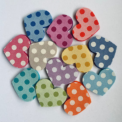Pre-Cut Hearts - Fabric (Various)
