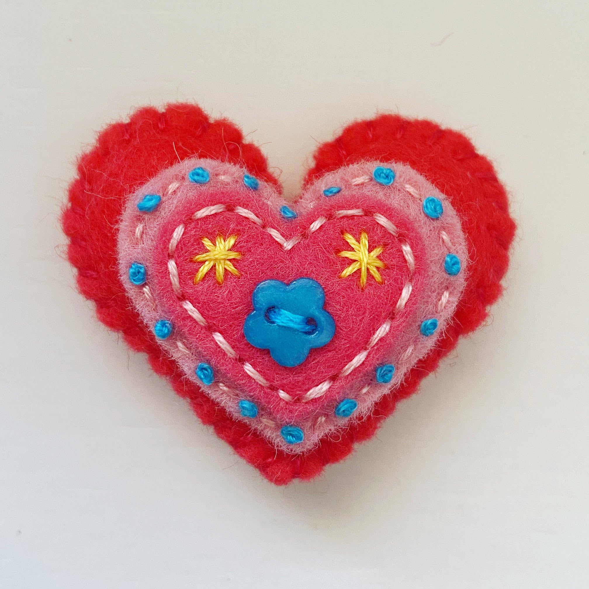 Pocket Heart with 3 Layers (4.5cm)