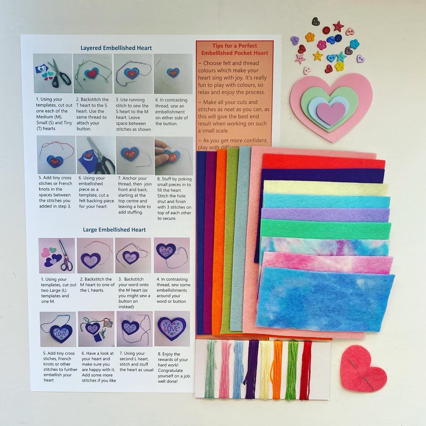 Kit - Embellished Hearts