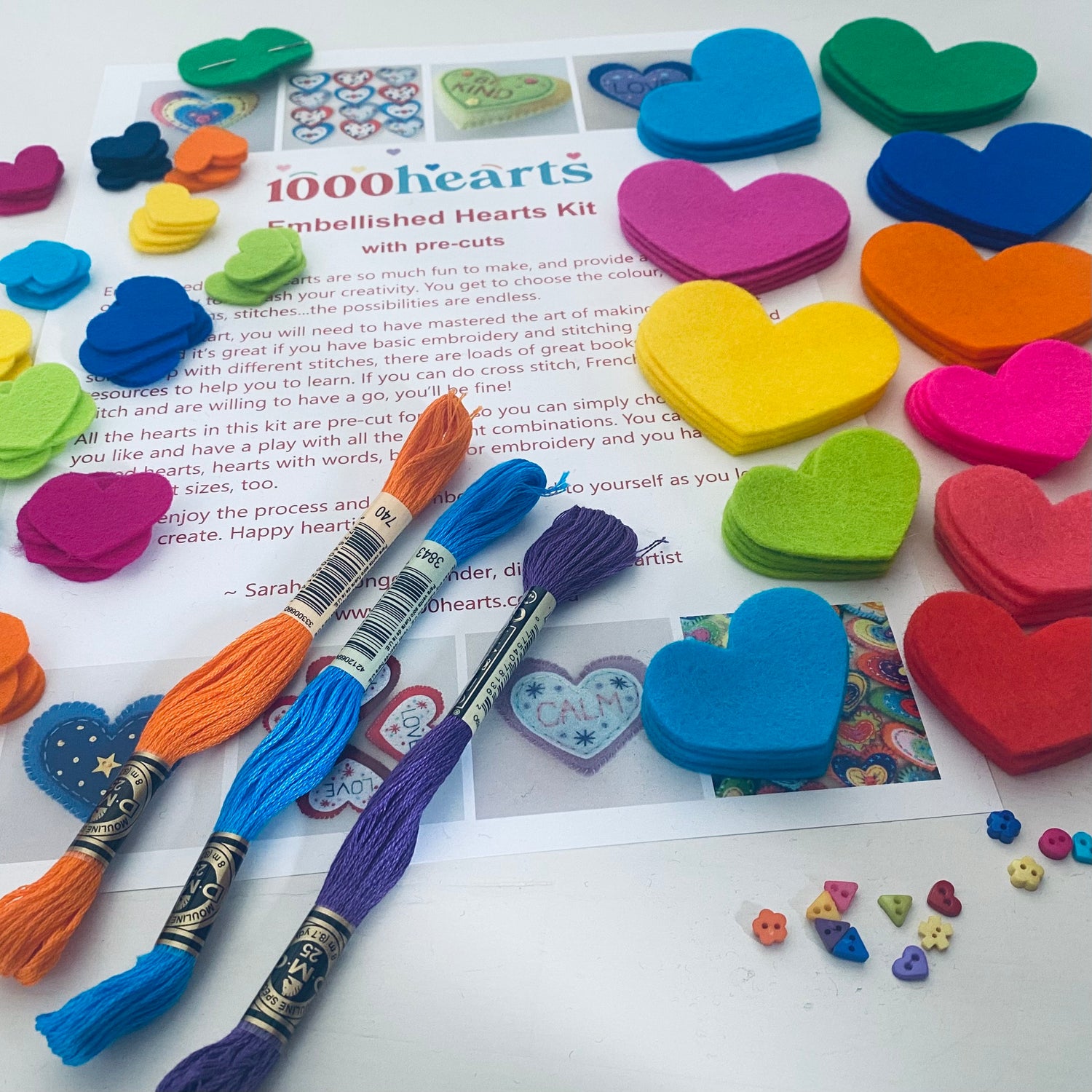 Kit - Embellished Hearts with Pre-Cuts