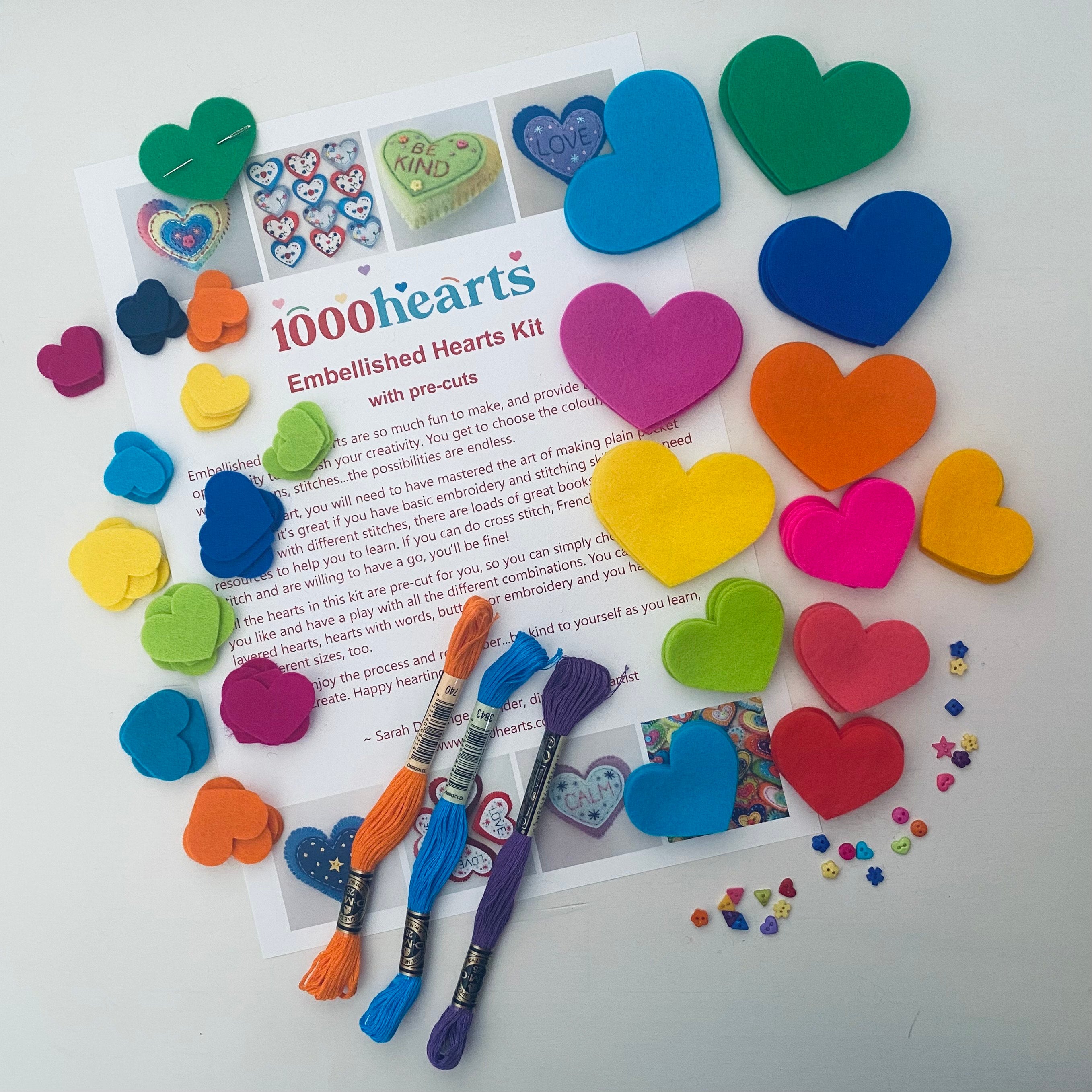 Kit - Embellished Hearts with Pre-Cuts