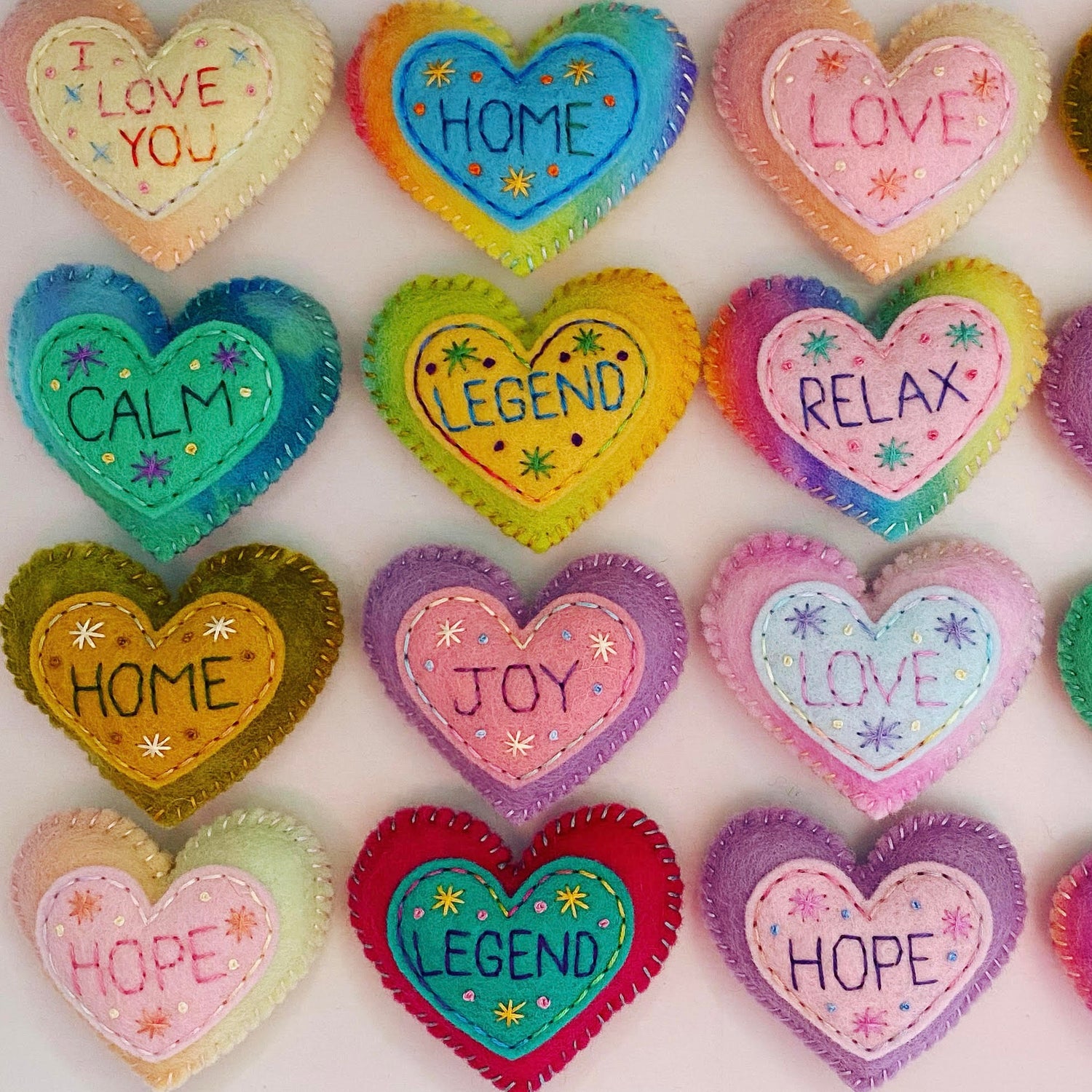 Instructions - Embellished Hearts