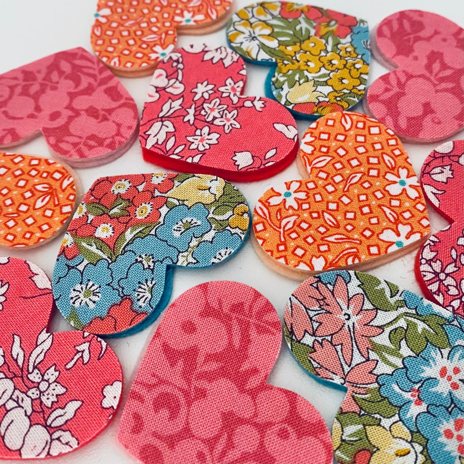 Pre-Cut Hearts - Fabric (Various)