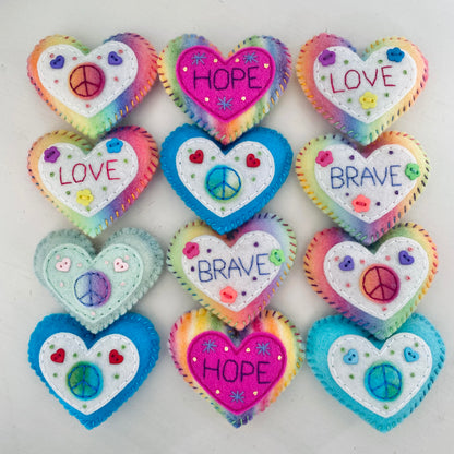 Pocket Heart with Word (6cm)