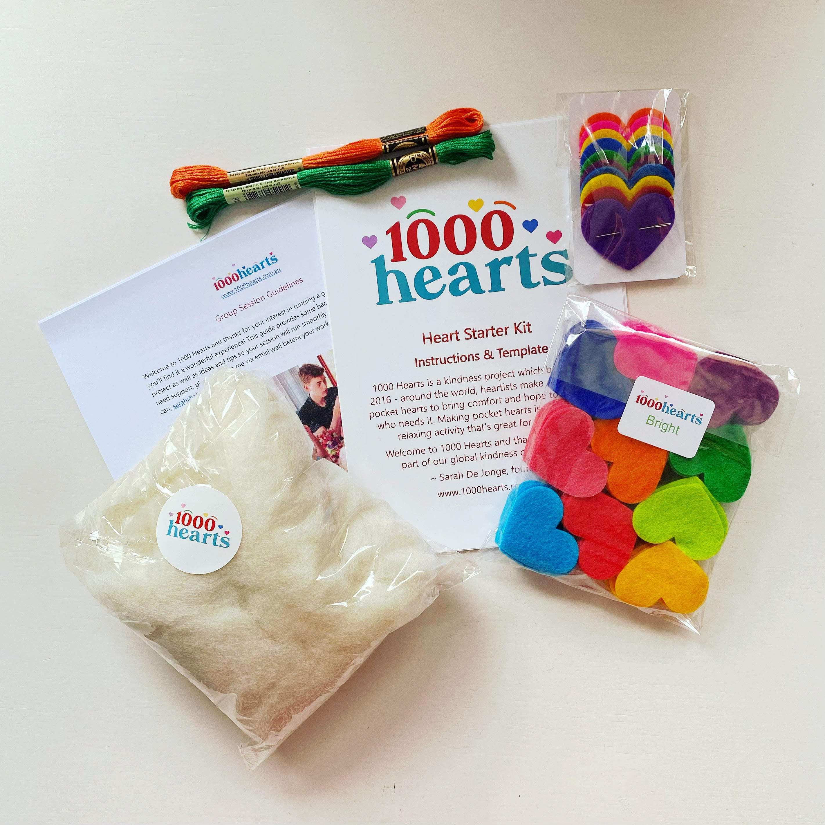 Group Heart-Making Kit with pre-cut hearts