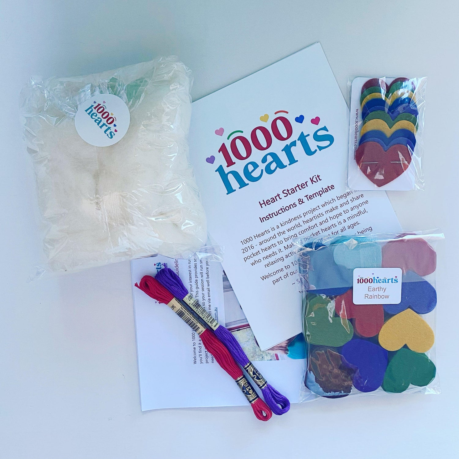 Group Heart-Making Kit with pre-cut hearts