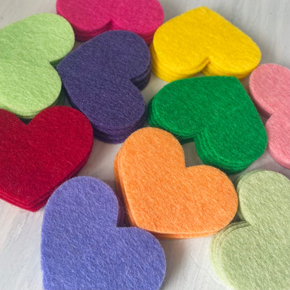 Pre-Cut Hearts (50)