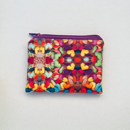 Pouch with Heart Print