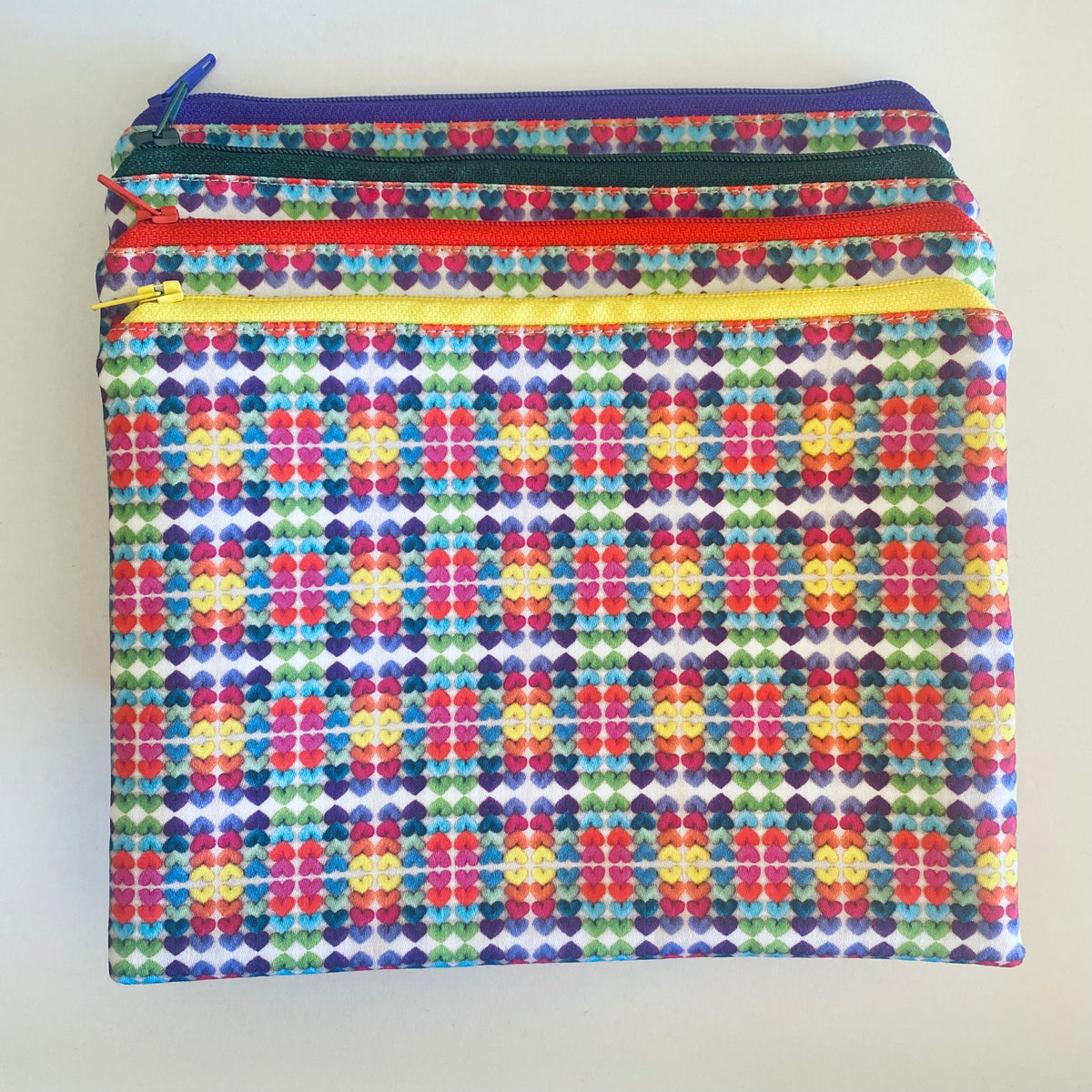 Pouch with Heart Print