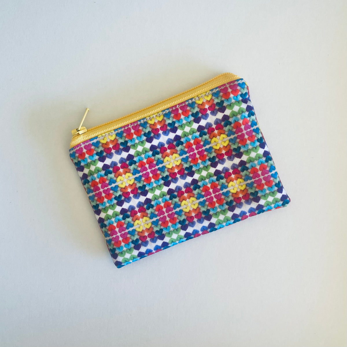 Pouch with Heart Print