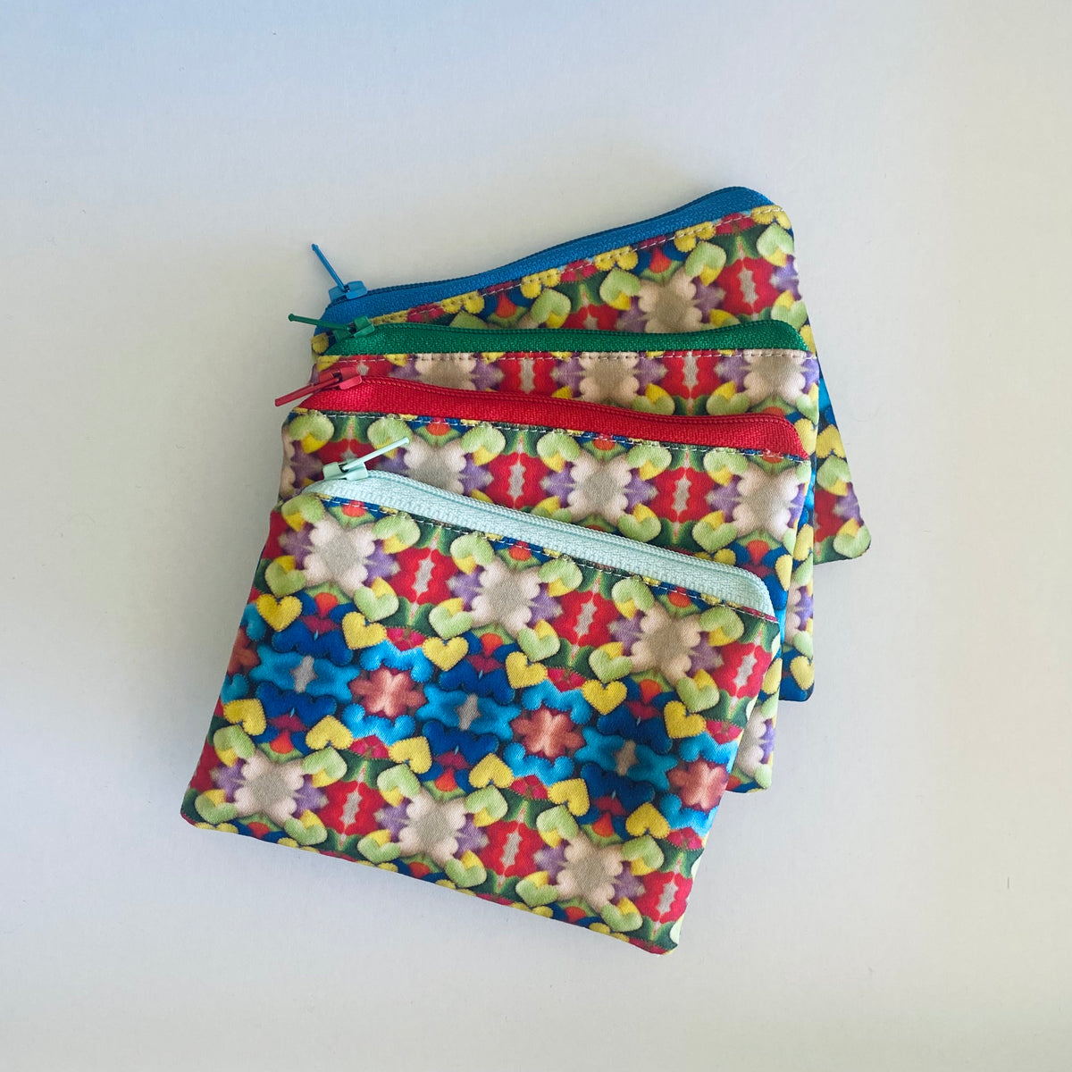 Pouch with Heart Print