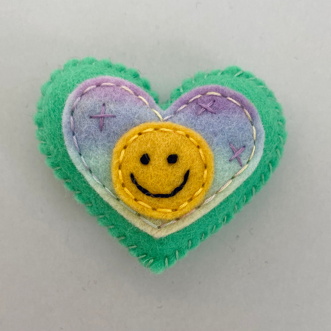 Pocket Heart - Smiley Face (6cm)