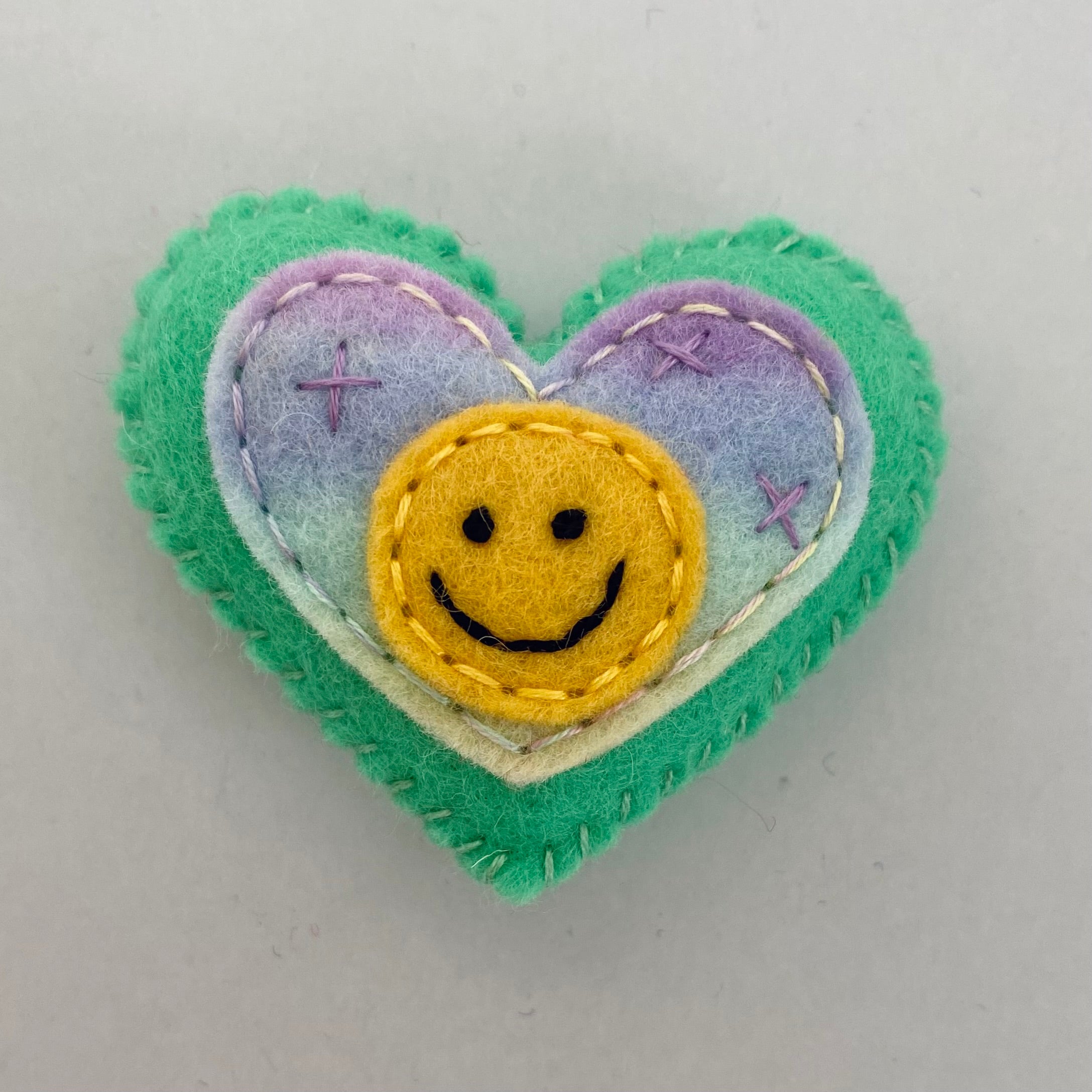 Pocket Heart - Smiley Face (6cm)